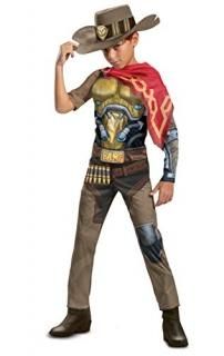 Overwatch McCree Costume Video Game Inspired Character Outfit for Kids Muscle Pa