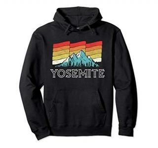 Retro Yosemite National Park Hoodie - Mountain Sunset