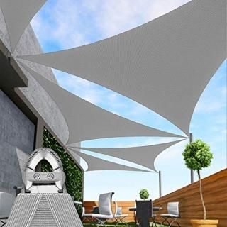 Windscreen4less A-Ring Reinforcement Large Sun Shade Sail 20' x 20' x 20' Equila