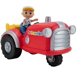 CoComelon Official Musical Tractor w/ Sounds & Exclusive 3-inch Farm JJ Toy Play