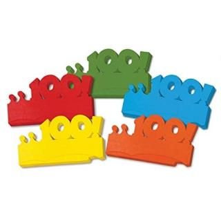 Chenille Kraft 100 Days Paper Crowns 5 Colors 25-Piece by Chenille Kraft