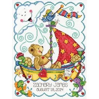 Sail Away Baby Counted Cross Stitch Kit-11X14 14 Count 