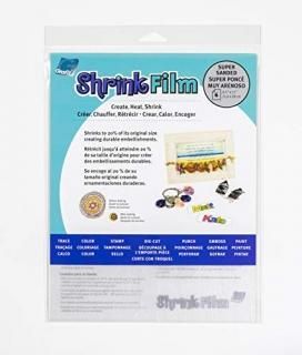 Shrink Film 8.5X11 6/Pkg-Super Sanded 