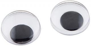 Paste-On Wiggle Eyes 12mm 118/Pkg-Black 