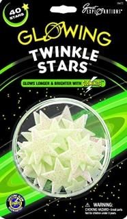 Glow In The Dark Pack-Twinkle Stars 40/Pkg 