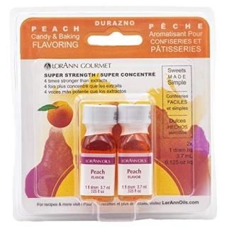 Candy & Baking Flavoring .125oz Bottle 2/Pkg-Peach 