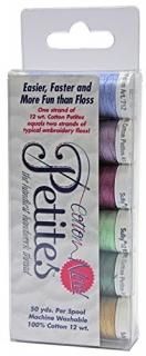 Sulky Sampler 12 Wt. Cotton Petites-Six Pack-Rosewood Manor Assortment 