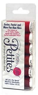 Sulky Sampler 12 Wt. Cotton Petites-Six Pack-Redwork Assortment 