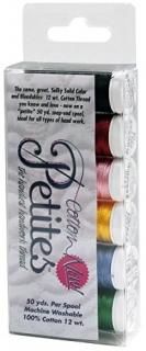 Sulky Sampler 12 Wt. Cotton Petites-Six Pack-Most Popular Assortment 