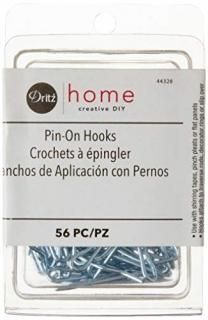 Pin-On Drapery Hooks-56/Pkg 