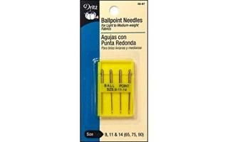 Ball Point Machine Needles-Sizes 9/65 11/75 & 14/90 4/Pkg 