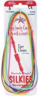 Stretch Magic Silkies Necklaces 2mm 6/Pkg-Primary 