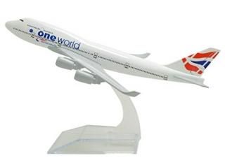 1400 16cm Boeing B747-400 British Airways Metal Aeroplane Model Plane Toy Plane 