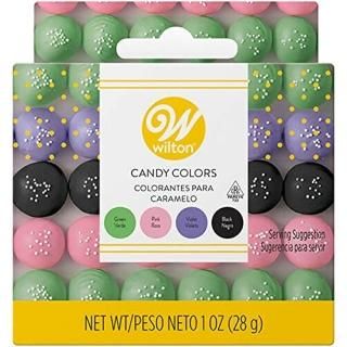 Candy Colors .25oz 4/Pkg-Pink Green Violet & Black 