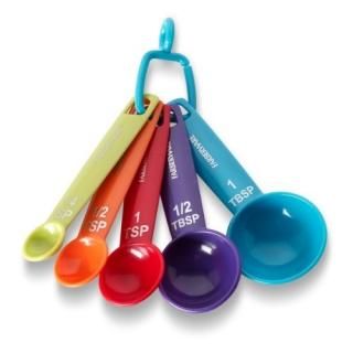 Farberware Color Measuring Spoons Mixed Colors Set of 5 by Farberware
