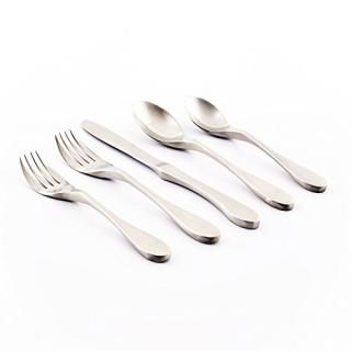 Knork 18/10 Stainless Steel 20 Piece Flatware Set Matte Silver by Knork
