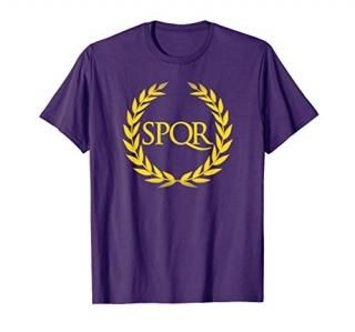 SPQR Shirt Purple I Senatus Populus Que Romanus T-Shirt