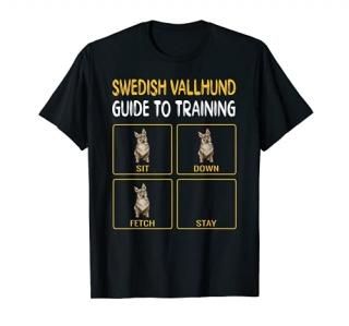 Funny Swedish Vallhund Guide To Training Dog Obedience T-Shirt