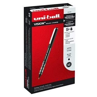 Vision Roller Ball Stick Waterproof Pen Black Ink Micro Dozen 