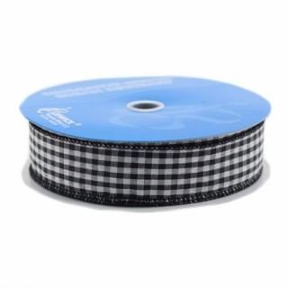 Berwick Wired Edge Picnic Craft Ribbon 1-1/2-Inch by 50-Yard Spool Black