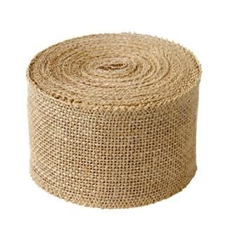 3 Inches Wide Burlap fabric craft Ribbon on Spool - 10 yards by LaRibbons
