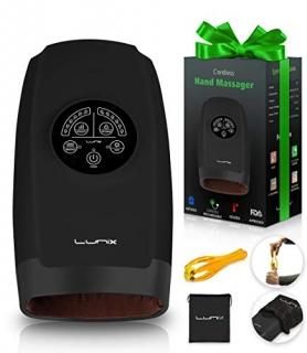 Lunix LX3 Cordless Electric Hand Massager with Compression 6 Levels Pressure Poi