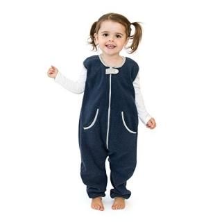 baby deedee Sleep Fleece Kicker Sack with Feet Wearable Blanket Sleeper 2-4T Nav
