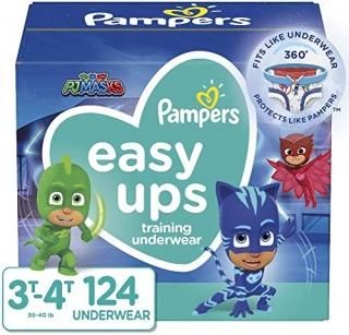 Pampers Easy Ups Training Pants Boys and Girls 3T-4T Size 5 124 Count