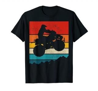 ATV Quad Bike 4 Wheeler Vintage Retro ATV Riding Gift Men T-Shirt