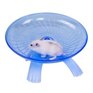 Wontee Hamster Flying Saucer Silent Running Exercise Wheel for Gerbil Rat Mouse 