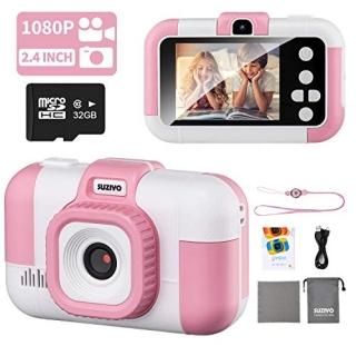 SUZIYO Kids Camera Children Digital Selfie Video Camcorder 1080P Dual Lens 2.4 I