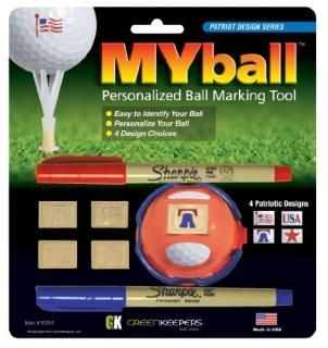 Green Keeper Myball Marking Tool Patriotic