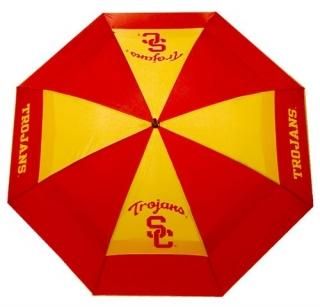 Team Golf 27269 USC Trojans 62 in. Double Canopy Umbrella