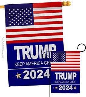Donald Trump Flag 2020 President Garden House Patriotic Vote Election Keep Unite