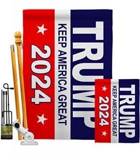 Donald Trump Flag Keep America Garden House Flag Kit Patriotic Vote President Do