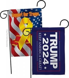 Trump 2020 Garden Flag - Pack Patriotic Vote President Donald Election Keep Supp