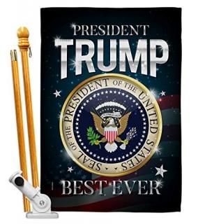 Trump Flag US President 46 House Flag Set Patriotic Vote Democrat Republican Tea