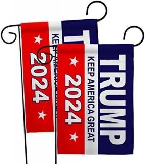 Donald Trump Flag Keep America Garden Flag 2pcs Pack Patriotic Vote President El