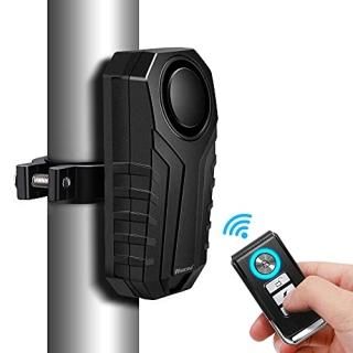 WSDCAM Anti-Theft Bike Alarm with Mount 113dB Burglar Vibration Motorcycle Bicyc
