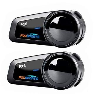 Motorcycle Bluetooth Headset Fodsports FX6 1000m 6 Riders Group Motorbike Interc