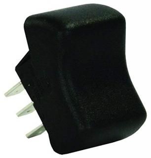 JR Products 12265 Black SPDT Momentary-On/Off/Momentary-On Switch