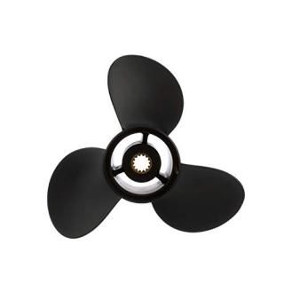 Quicksilver Black Diamond Propeller Black Finish 10 dia x 13 pitch Right Hand