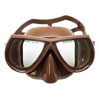 Palantic Spearfishing Free Dive Low Volume Brown Silicone Mask by Palantic