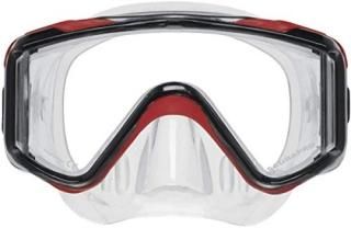 Scubapro Crystal VU Plus Single Lens Mask with Purge - Red/Gray