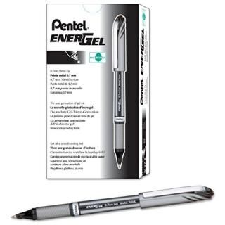 Pentel EnerGel NV Liquid Gelڥ 0.7?MM  Medium饤Capped ᥿Tip ֥å Box of 12?