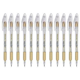 Pentel Sparkle Pop Metallic Gel Pen 1.0mm Bold Line Gold - K91-DX