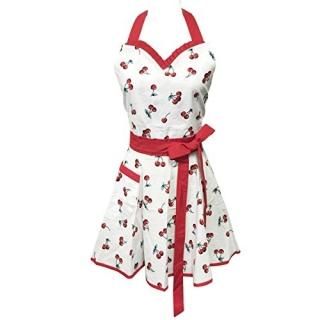 Sweet Cherries - Wrapables Adjustable Flirty Hostess Apron Sweet Cherries