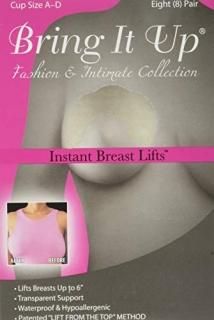 BringIt Up Instant Breast Lift Clear for A-D Cups 8 pair by Bring It Up 