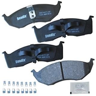 Bendix Premium Copper Free CFC730A Ceramic Brake Pad with Installation Hardware 