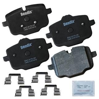 Bendix Premium Copper Free CFC1469 Ceramic Brake Pad with Installation Hardware 